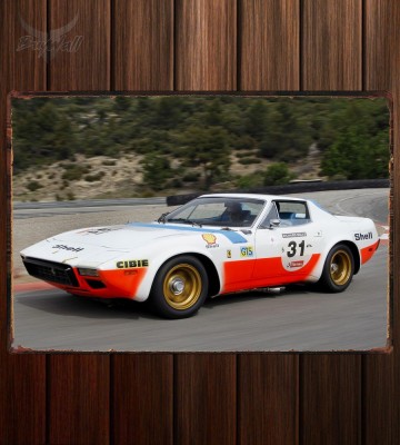 Металлическая табличка Ferrari 365 GTS 4 NART Spyder Competizione